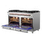 Massimo 60-Inch Freestanding Dual Fuel Range, 10 Burners, Double Convection Ovens