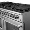 Massimo 60-Inch Freestanding Dual Fuel Range, 10 Burners, Double Convection Ovens