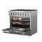 Galiano 36-Inch Freestanding Dual Fuel Range, 6 Burners, Double Convection Ovens