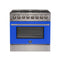 Galiano 36-Inch Freestanding Dual Fuel Range, 6 Burners, Double Convection Ovens, Door