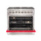 Galiano 36-Inch Freestanding Dual Fuel Range, 6 Burners, Double Convection Ovens, Door