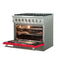 Galiano 36-Inch Freestanding Dual Fuel Range, 6 Burners, Double Convection Ovens, Door