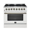 Galiano 36" Freestanding Dual Fuel Range in