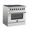Galiano 36" Freestanding Dual Fuel Range in