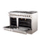 Galiano 48-Inch Freestanding Dual Fuel Range, 8 Burners, Double Convection Ovens