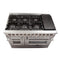 Galiano 48-Inch Freestanding Dual Fuel Range, 8 Burners, Double Convection Ovens