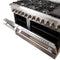 Galiano 48-Inch Freestanding Dual Fuel Range, 8 Burners, Double Convection Ovens
