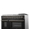 Galiano 48-inch Dual Fuel Range & Antique Brass Design with 8 Sealed Burners 107,000 BTU, 6.58 cu. ft. double ovens & Griddle