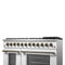 Galiano 48-inch Dual Fuel Range & Antique Brass Design with 8 Sealed Burners 107,000 BTU, 6.58 cu. ft. double ovens & Griddle