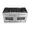 Galiano 60-Inch Freestanding Dual Fuel Range, 10 Burners, Double Convection Ovens