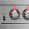 Capriasca 30-Inch Freestanding Dual Fuel Range, 4 Burners, True Convection Oven