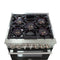 Capriasca 30-Inch Freestanding Dual Fuel Range, 4 Burners, True Convection Oven, Door