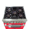 Capriasca 30-Inch Freestanding Dual Fuel Range, 4 Burners, True Convection Oven, Door