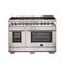 Capriasca 48-Inch Freestanding Dual Fuel Range, 8 Burners, True Convection Oven