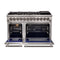 Capriasca 48-Inch Freestanding Dual Fuel Range, 8 Burners, True Convection Oven