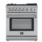 Lazio 30-Inch Freestanding Dual Fuel Range, 5 Burners, True Convection Oven