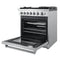 Lazio 30-Inch Freestanding Dual Fuel Range, 5 Burners, True Convection Oven