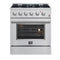 Marco 30-Inch Dual Fuel Range, , 4 Burners, 37,000 BTU, True Convection Oven, Energy Efficient
