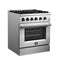 Marco 30-Inch Dual Fuel Range, , 4 Burners, 37,000 BTU, True Convection Oven, Energy Efficient