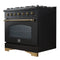 Antico 36-Inch Freestanding Gas Range, , Antique Brass Design, 6 Burners, Convection Oven, Energy Efficient