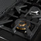 Antico 48-Inch Freestanding Gas Range, Black, Antique Brass Design, 8 Burners, Griddle, Double Ovens, Energy Efficient