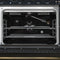 Antico 48-Inch Freestanding Gas Range, Black, Antique Brass Design, 8 Burners, Griddle, Double Ovens, Energy Efficient