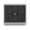 Massimo 30-Inch Freestanding Gas Range, 5 Burners, True Convection Oven