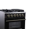 Massimo 30-Inch Freestanding Gas Range, 5 Burners, True Convection Oven
