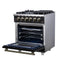 Massimo 30-Inch Freestanding Gas Range, 5 Burners, True Convection Oven