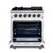 Massimo 30-Inch Freestanding Gas Range, 5 Burners, True Convection Oven