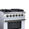 Massimo 30-Inch Freestanding Gas Range, 5 Burners, True Convection Oven