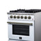 Massimo 30-Inch Freestanding Gas Range, 5 Burners, True Convection Oven