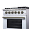 Massimo 30-Inch Freestanding Gas Range, 5 Burners, True Convection Oven