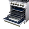 Massimo 30-Inch Freestanding Gas Range, 5 Burners, True Convection Oven