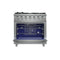 Massimo 36-Inch Freestanding Gas Range, 6 Sealed Burners, Convection Oven, Energy Efficient