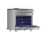 Massimo 36-Inch Freestanding Gas Range, 6 Sealed Burners, Convection Oven, Energy Efficient