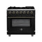 Massimo 36-Inch Freestanding Gas Range, 6 Sealed Burners, Convection Oven, Energy Efficient