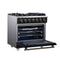 Massimo 36-Inch Freestanding Gas Range, 6 Sealed Burners, Convection Oven, Energy Efficient