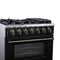 Massimo 36-Inch Freestanding Gas Range, 6 Sealed Burners, Convection Oven, Energy Efficient