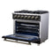 Massimo 36-Inch Freestanding Gas Range, 6 Sealed Burners, Convection Oven, Energy Efficient