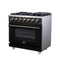 Massimo 36-Inch Freestanding Gas Range, 6 Sealed Burners, Convection Oven, Energy Efficient