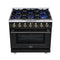Massimo 36-Inch Freestanding Gas Range, 6 Sealed Burners, Convection Oven, Energy Efficient