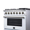 Massimo 36-Inch Freestanding Gas Range, 6 Sealed Burners, Convection Oven, Energy Efficient