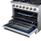 Massimo 36-Inch Freestanding Gas Range, 6 Sealed Burners, Convection Oven, Energy Efficient