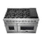 Massimo 48-Inch Freestanding Gas Range, 8 Burners, True Convection Oven