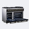 Massimo 48-Inch Freestanding Gas Range, 8 Burners, True Convection Oven