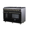 Massimo 48-Inch Freestanding Gas Range, 8 Burners, True Convection Oven