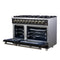 Massimo 48-Inch Freestanding Gas Range, 8 Burners, True Convection Oven