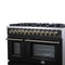 Massimo 48-Inch Freestanding Gas Range, 8 Burners, True Convection Oven