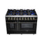 Massimo 48-Inch Freestanding Gas Range, 8 Burners, True Convection Oven